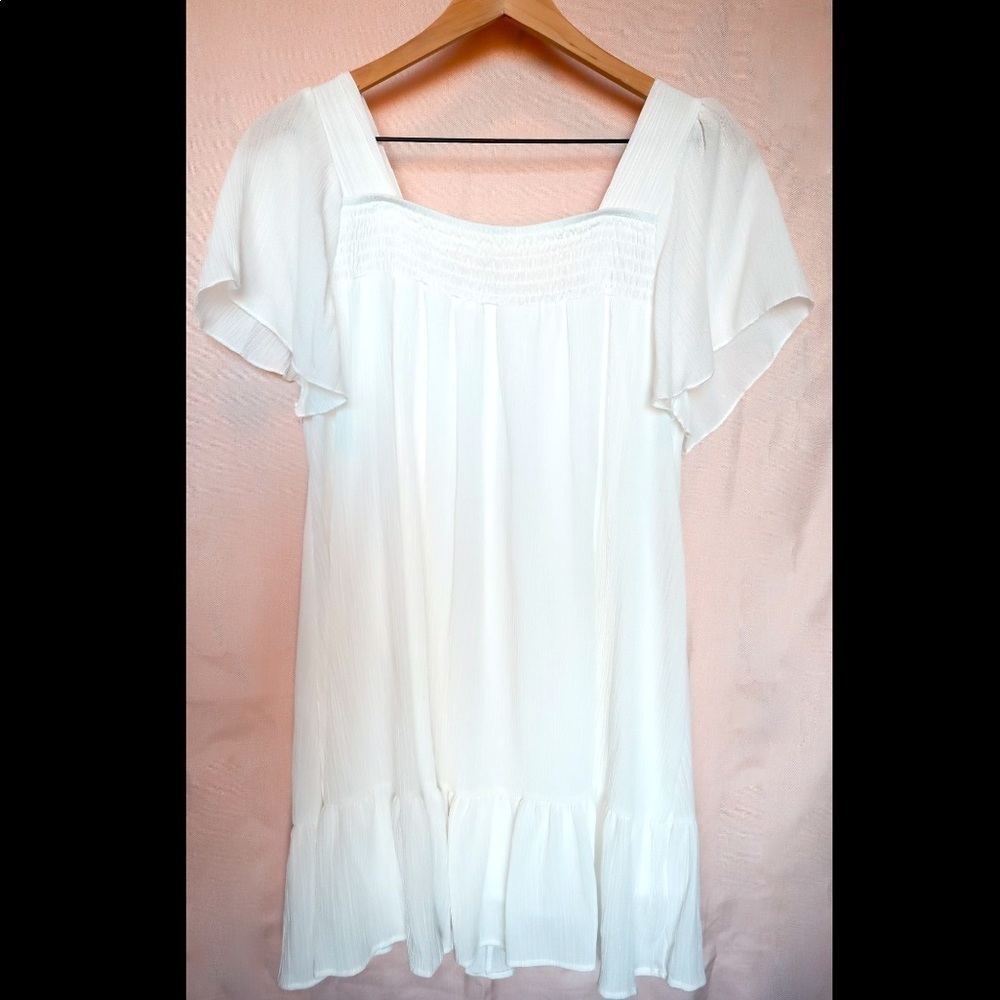 White mini shift dress - Picture 3 of 3